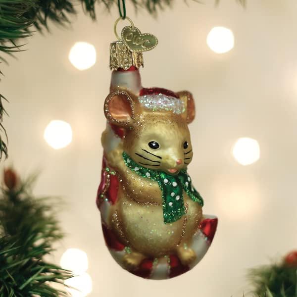 A régi Világban a Karácsony Karácsonyi Egér Üveg Robbant Dísze a karácsonyfa