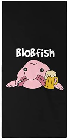Vicces Blobfish Mikroszálas Törölközőt, Szuper-Nedvszívó Törülközővel Gyors Száraz Törlőkendő