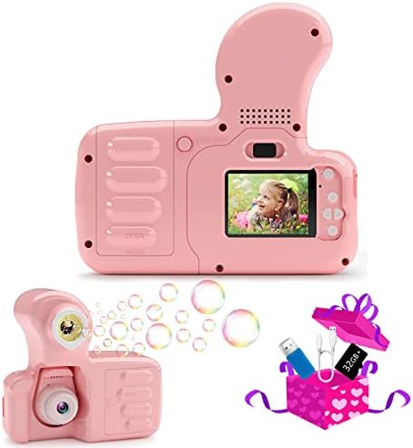 Lmccd Gyerekek Kamera 3-9 Éves Lányok Karácsonyi Ajándékokat, Kisgyermek, Gyermek HD Digitális Videokamera Hordozható Buborék