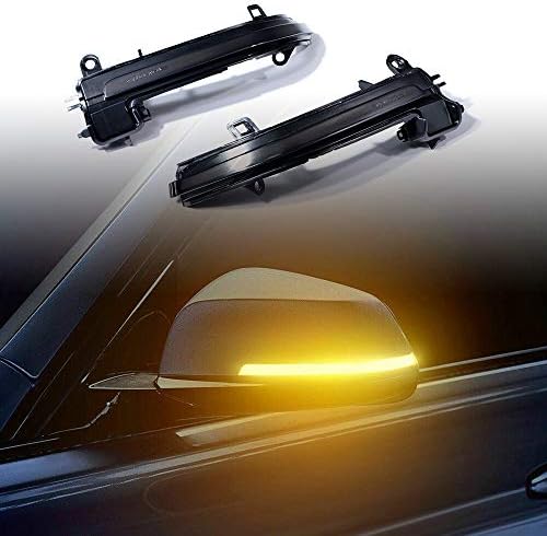 Pár LED Oldalsó Tükör indexet Fény Szekvenciális Kompatibilis 2012-2019 BMW 1 Sorozat F20 F21 2 Sorozat F22 3-as Sorozat F30 / F31 BMW 4-es