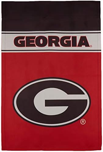 NCAA Georgia Bulldogs Unisex Kétoldalas Létrehozott Csapat Logó Kert Zászló, Kert Zászló 18 x 12, Egy Méret