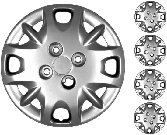 Copri Készlet 4 Kerék Fedezze 14 Coll Ezüst Dísztárcsa Bolt-Illik A Mazda