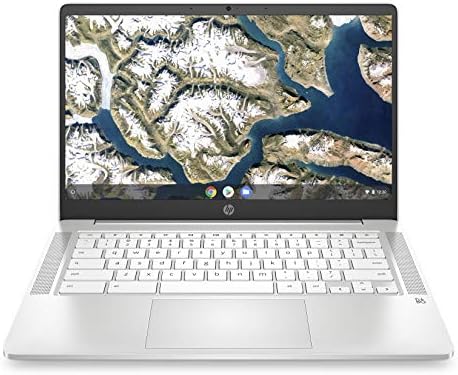 HP Chromebook 14-es Laptop FHD, Intel Celeron N4000, 4 GB RAM, 32 GB-os eMMC, Króm (14a-na0060nr, Kerámia Fehér)