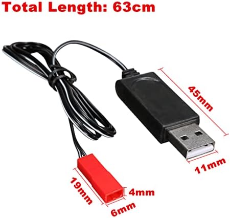 TEAFIRST 1/2db Ég Vipera Drón USB Töltő Kábel s670 v950HD v950 STR s1700 V2400HD (1db)