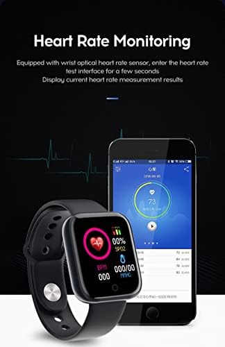 Y68 Intelligens Karóra Férfi Női Gyerek Sport Fitness Tracker Vérnyomás pulzusmérő Női Karkötő Android iOS Xiaomi (Ezüst)