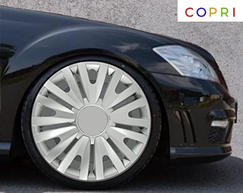 Copri Készlet 4 Kerék Fedezze 14 Coll Ezüst Dísztárcsa Snap-On Illik Volkswagen VW