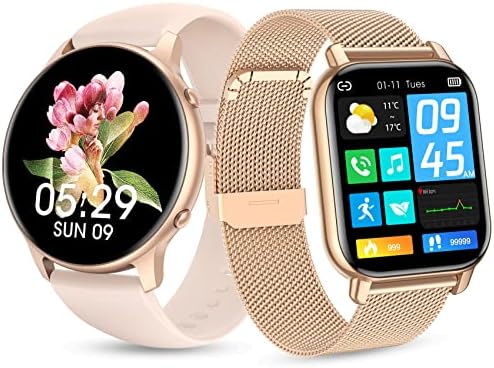 NiUFFiT Okos Órák a Nők, Smartwatch Android & iphone Kompatibilis, Fitness Tracker w/pulzusszám, Aludni, Monitor, Sp02, Vér Oxigén,