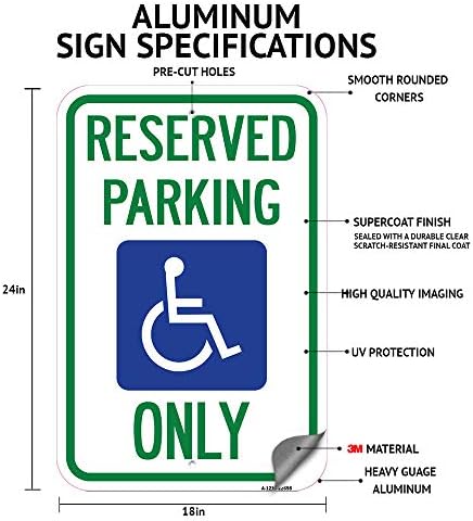 A nemzeti Park Szolgálat - Csak Engedéllyel lehet parkolni | 18 X 24 Nehéz-Es Alumínium Rozsda Bizonyíték Parkolás Jel | Megvédje