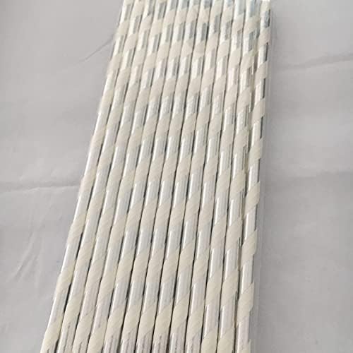 RUPPUB 200pcs Szülinapi buli egyszínű napfürdő papír, szalma 19.70.6 cm-es, egyenes egyszer használatos környezetvédelmi biológiailag