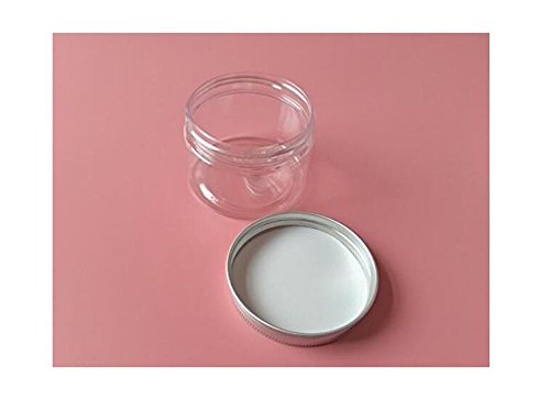 6DB 120ml 4oz Üres Műanyag Tiszta Kozmetikai Smink Jar Pot Konténerek Esetében Ezüst Alumínium Fedél Élelmiszer-Jar Krém, Testápoló