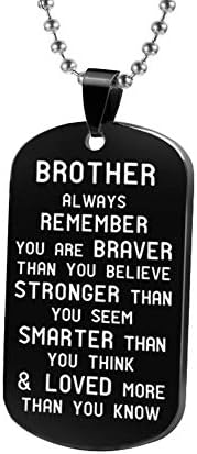 Ajándékok a Bátyám, a Húgom, Bátyám - Egyedi Új Nagy Testvér Ajándékok Fiúknak Fekete Testvér Nyaklánc Ékszer Születésnap, Karácsony,