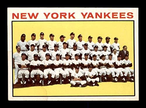 433 New York Yankees TC - 1964-ben Topps Baseball Kártyák (Csillag) Osztályozott EXMT - Baseball Asztalon Dedikált Vintage Kártyák
