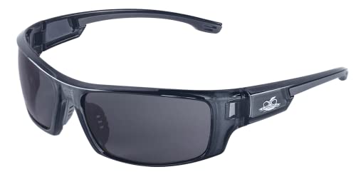 Bullhead Biztonsági Védőszemüveget Dorado Anti-Köd Biztonsági Szemüveg Kettős Lencse, ANSI Z87+, Anti-Semmiből Bevonat, UV Fény Védelem, Sötét