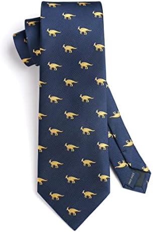 HISDERN Nyakkendőt a Férfiak Klasszikus Szórakoztató Férfi Nyakkendők Zsebkendő Üzleti Újdonság Állat Nyakkendő Nyakkendő,