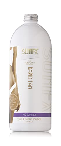 SunFX Gyors - Természetes Spray Barnító Oldat(1L/33.8 fl oz, NYÁR KÖZEPÉN)