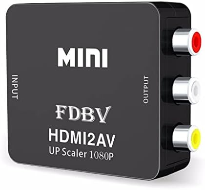 FDBV a HDMI Átalakító RCA AV Video Audio 1080p HDMI AV-3RCA CVBs Kompozit Támogatja PAL/NTSC TV Stick, Roku, Béta, az Apple TV, PC, Laptop,