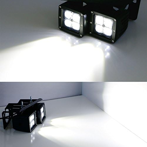 iJDMTOY LED-Pod Fény Ködlámpa Készlet Kompatibilis 2007-14 Chevy Silverado 1500 2500 3500 HD, magában Foglalja (4) 20W nagyteljesítményű