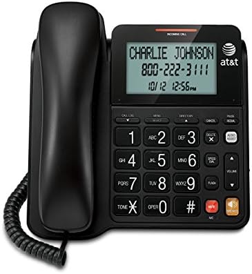 Az AT&T CL2940, Vezetékes Telefon, Fekete & BL102 DECT 6.0 Vezeték nélküli Telefon Haza, Üzenetrögzítő, hívásletiltás, Hívófél-AZONOSÍTÓ