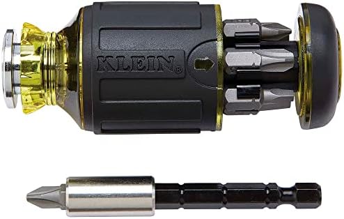 Klein Eszközök 85146 Csavarhúzó Készlet a Magnetizer/Demagnetizer Mágneses Tippek, 3 Lapos & Klein Eszközök 32308 Multi-bit