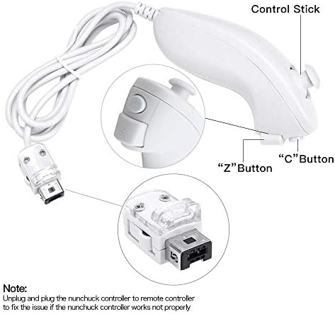 Wii Motion Plus Vezérlő Vezeték nélküli Wii Távirányító Nunchuck Joystick beépített Motion Plus Szilikon Esetben Csuklópántot a Nintendo