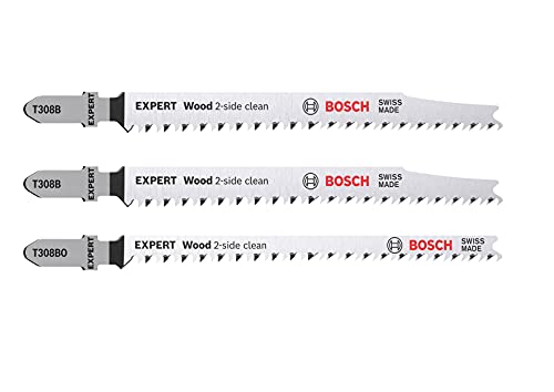 Bosch Professional 3X Szakértő 'Fa 2-Oldal Tiszta' Fűrész Penge Szett (Hossza 117 mm, Kiegészítők Puzzle)