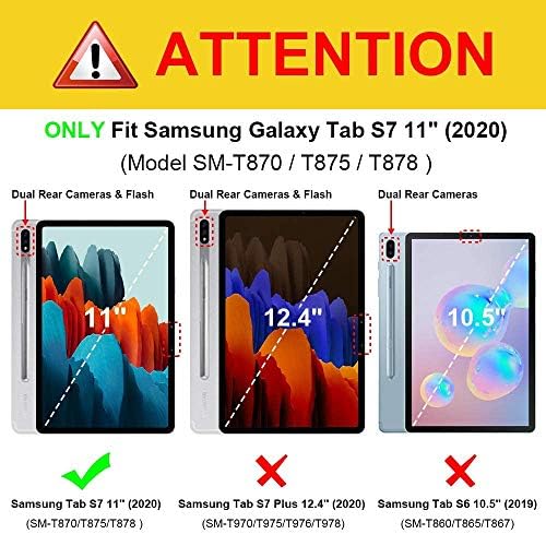 Dteck Egyértelműen a Samsung Galaxy Tab S8/ Lap S7 Ügyet S tolltartó, Vékony, Könnyű Állvány Védő Átlátszó Fedél Samsung Galaxy Tab S8/ Lap