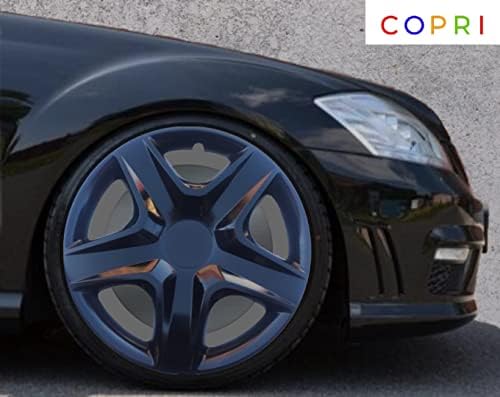 Copri Készlet 4 Kerék Fedezze 15 Colos Dísztárcsa Fekete Snap-On Illik Honda