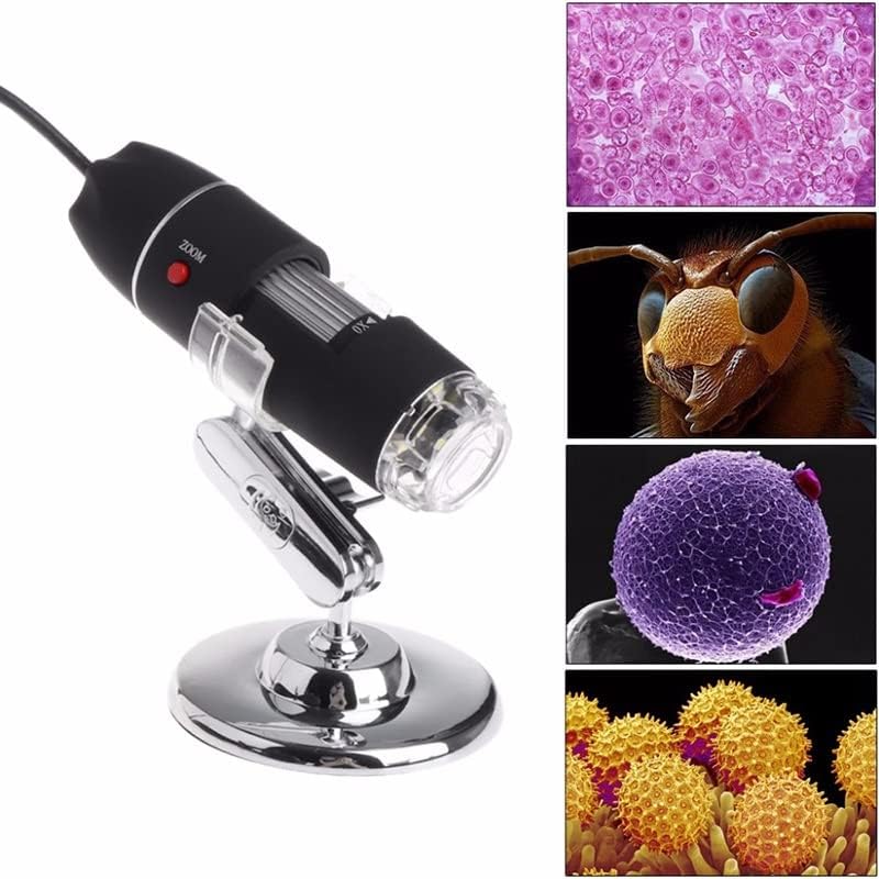 Mikroszkóp Kiegészítők Készlet Felnőttek 1600X 2MP Zoom Mikroszkóp 8 LED USB Digitális Kézi Nagyító Kamera Labor Fogyóeszközök