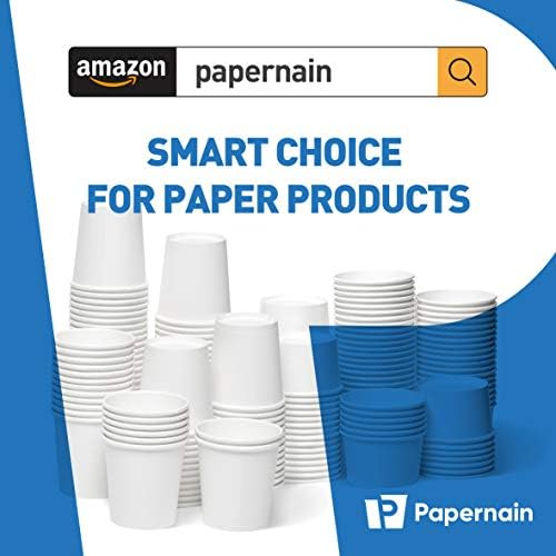 Papernain [12 oz, 100-Gróf, Fehér] Eldobható Papír Fagyit Csészék, Tálak Desszert