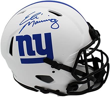 Eli Manning Aláírt New York Giants Sebesség Hiteles Hold NFL Sisak - Dedikált NFL Sisak