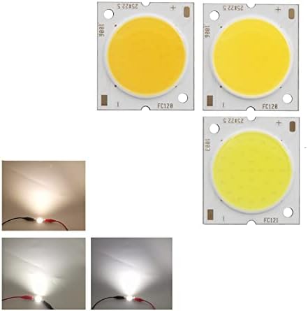 KENID 25mm 10DB 22.5 mm 20 mm-es Kerek COB LED Szalag Négyzet Flip chip Magas Lumen fényforrás Modul 10W 15W 20W 30W COB Izzó lámpa (Szín