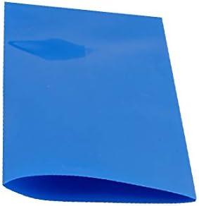 X-mosás ragályos 32 mm-es Lapos Szélesség 2.1 M Hosszúságú PVC Hő zsugorcső Kék 18650 Elemek(Tubo di termorestringente a PVC egy lunghezza