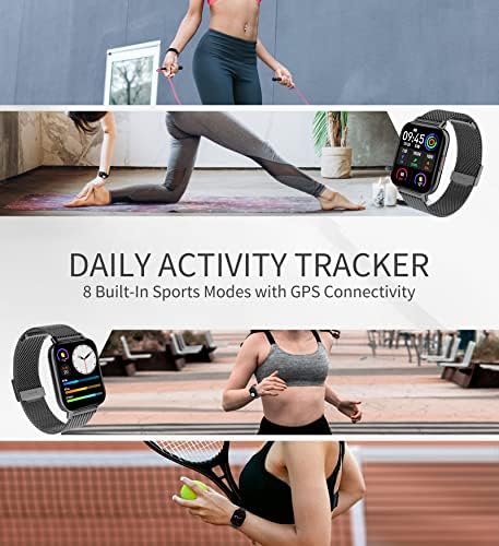 Lefitus Okos Nézni a Hívás Fogadására/Dial Android Telefonok, iPhone Kompatibilis,Fitness Tracker 1.7 Teljes Érintőképernyő Heart Rate Monitor