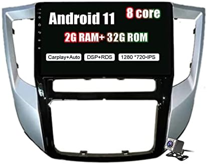 PLOKM 9 - es érintőképernyő Autó Hifi GPS Android 10 Navigációs fejegység, Mitsubishi Lancer 2017-2020 FM Vevő WiFi Támogatás SWC Carplay