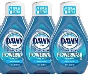 Hajnal Platinum Powerwash Étel Spray-Friss Illat Utántöltő - Multi Pack 3 & Bounty Gyors Méret Papírtörlő, Fehér, 8 Család Tekercs
