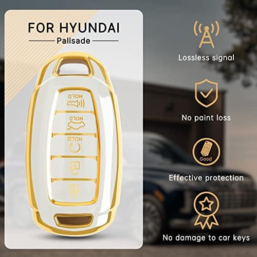 Kulcstartó Cover Kompatibilis Hyundai Elantra 2021, Kulcs az Esetben Fedezi a Palánk 2020 2022 Tartozékok, 5 Gomb