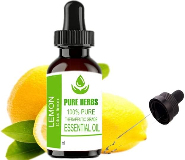 Tiszta Gyógynövények, Citrom (Citrus Limon) Pure & Natural Therapeautic Minőségű Esszenciális Olaj 50ml