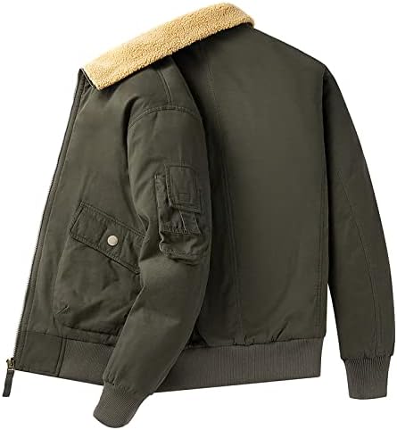 UOFOCO Téli Klub Plus Size Divat Kabát Férfi Hosszú Ujjú Ráncos Ingyenes Kabátok Hó Zip Fel Hajtóka Szilárd Kényelem Kabátok