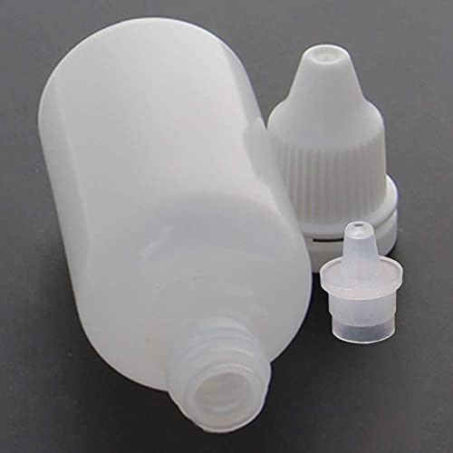 Bettomshin 20db 30ml PE Műanyag Összeszorítható Szem Folyékony Cseppentő Üveg, Vékony Száját Labor Reagens Üveg Folyékony Minta Pecsét