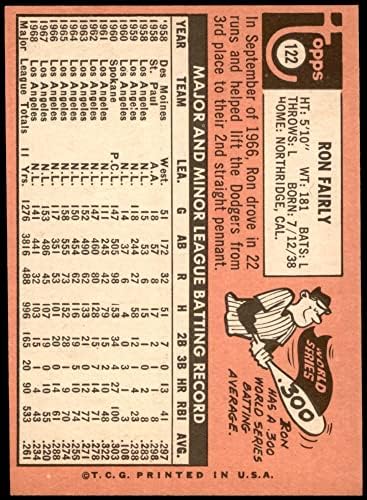 1969 Topps 122 Ron Meglehetősen Los Angeles Dodgers (Baseball Kártya) NM Dodgers