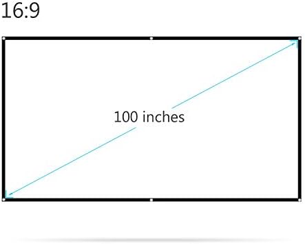 n/a 60-150 cm kivetítőn Szélesvásznú 16:9 Hordozható kivetítőn Anti-Hajtás Összecsukható Kültéri Projektor Home Office (Méret : 60