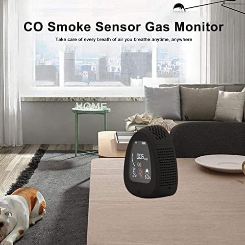 A levegő Minőségének Figyelemmel kíséri a Levegő Minősége Monitor Fekete Tűzálló Abs 5 1 Beltéri Levegő Minőségét Monitor LCD