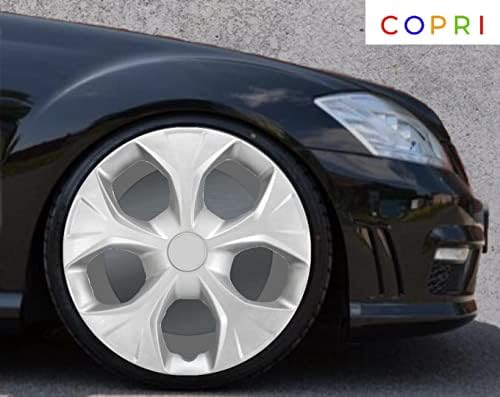 Copri Készlet 4 Kerék Fedezze 14 Coll Ezüst Dísztárcsa Snap-On Illik Mazda