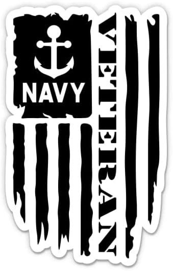 Haditengerészet Veterán Matrica - 3 Laptop Matrica - Vízhatlan Pvc Autó, Telefon, Víz, Üveg - amerikai Haditengerészet Veterán Matrica