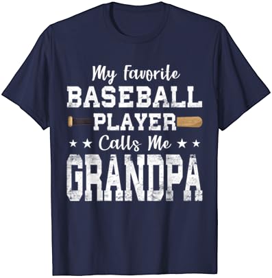 A Kedvenc Baseball Játékos Hív Nagyapa Póló