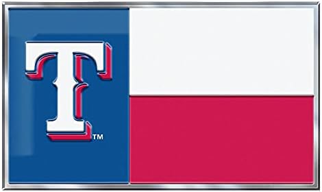 FANMATS MLB Unisex-Felnőtt MLB Texasi Állami Zászló Gépjármű-Embléma