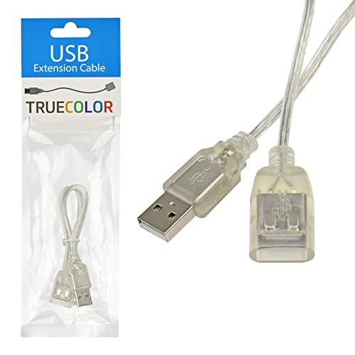 CLEANLIFE TrueColor USB Hosszabbító Kábel - USB-A Férfi-Nő Extender Kábel Kompatibilis a TrueColor USB Teljesítményű LED Bar - Növeli A Hosszát