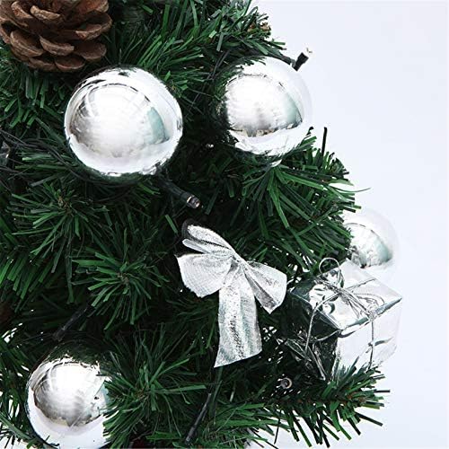 WOGQX Mini karácsonyfa Díszek & 40 LED-es Lámpák, Kis Asztali Dekoráció Fa Home Office Vásárlással Bár, 45Cm