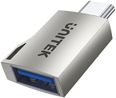 Unitek USB A-USB-C 3.1 Gen1 A1025GNI / USB3.0 5Gbps a superspeed/Támogatja az OTG/Cink Ötvözet Ház/Szín: Ezüst/Átviteli Sebesség