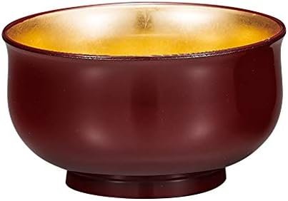 Japán Hagyományos Lakkozott Csésze Teára Érdekében, Piros x-Arany, Made in Kyoto, Japán